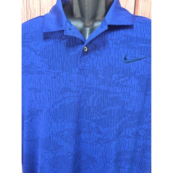 Nike Mens Dri-Fit Standard Fit Polo Medium Royal Blue - Picture 3 of 7